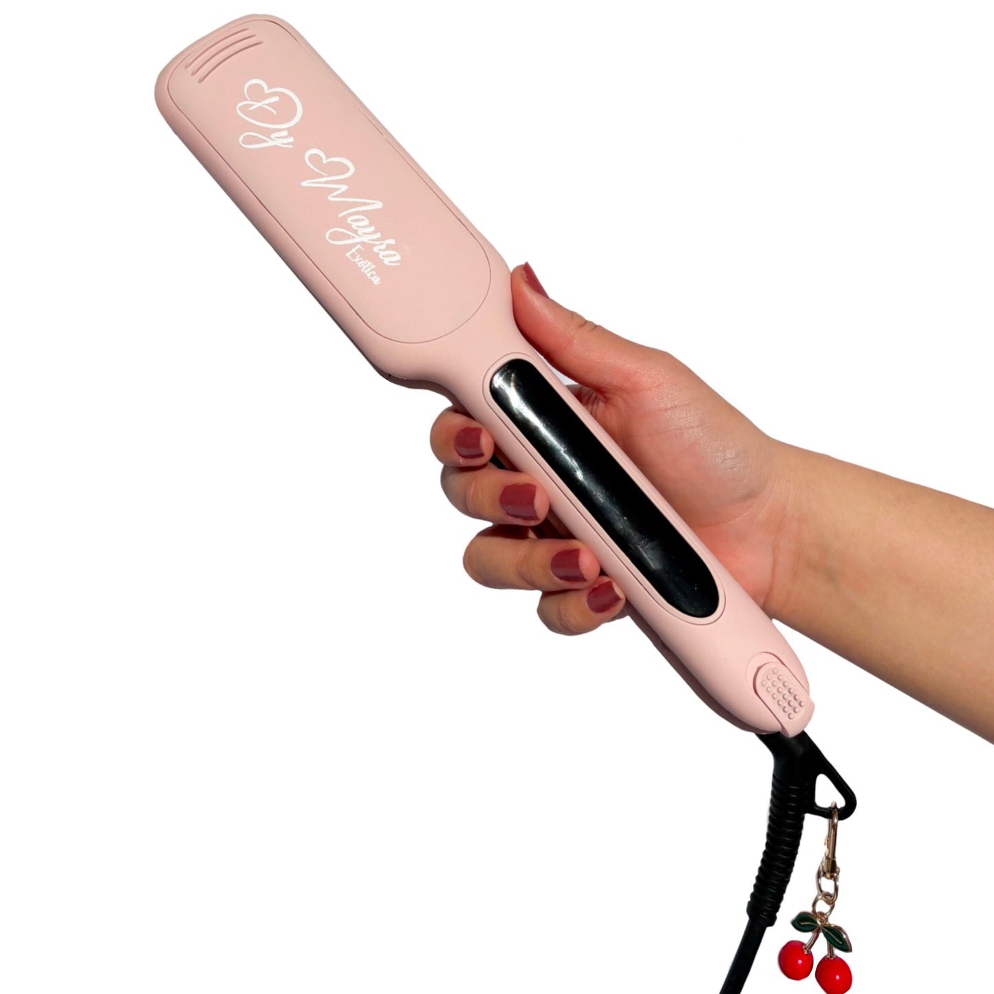 🔸 Kit profesional Dy Mayra – Plancha de Cerámica (Color Rosado)