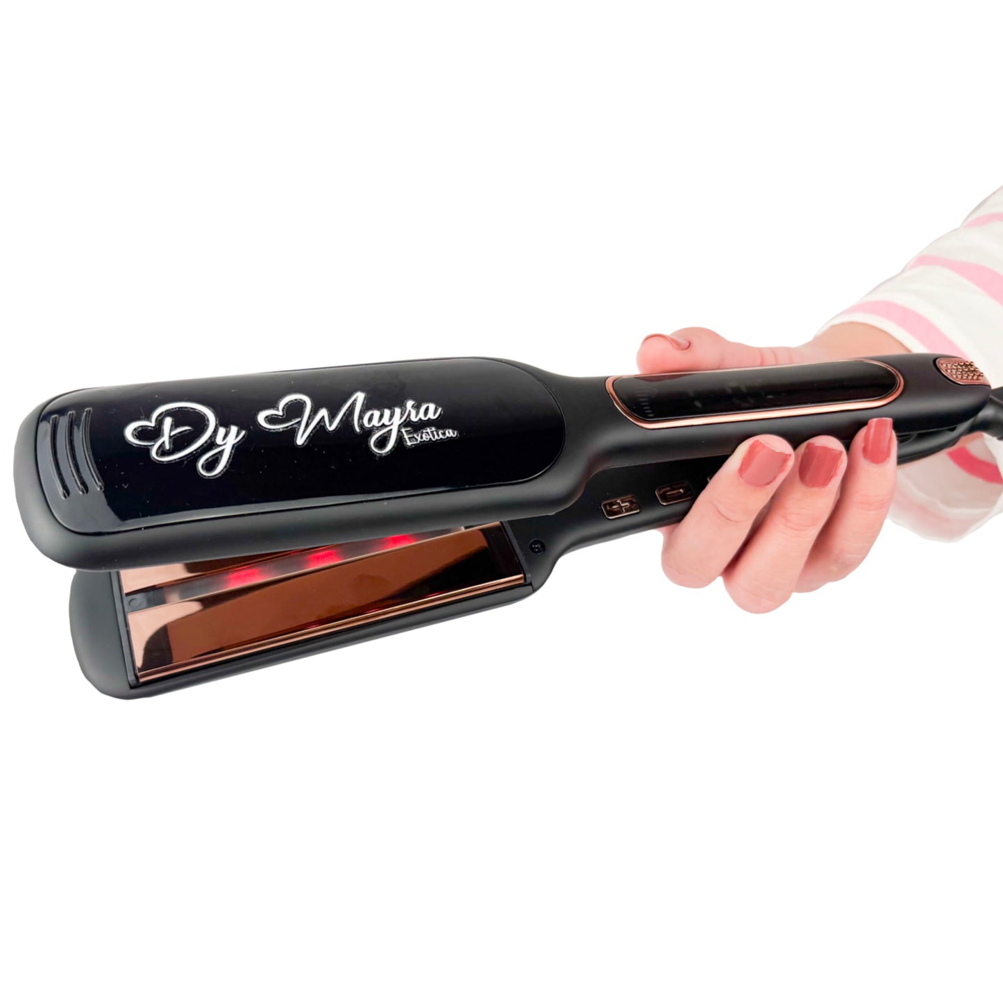 🔹 Kit profesional Dy Mayra – Plancha de Titanio (Color Negro)