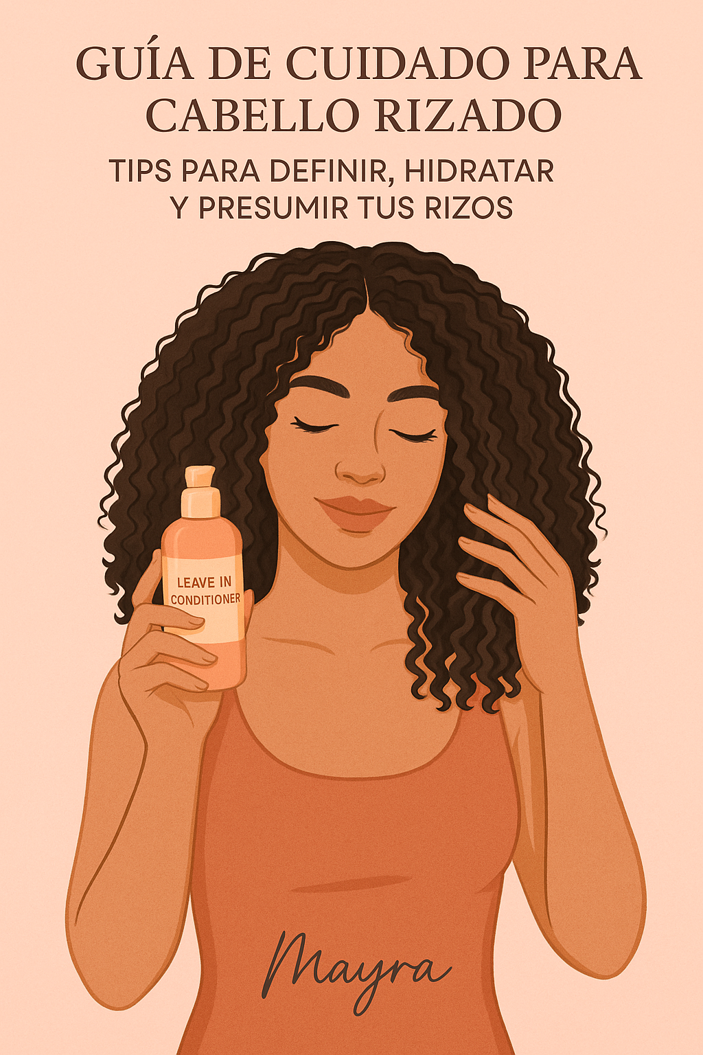✨ Tips para alisar correctamente el cabello rizado con tu plancha Dy Mayra