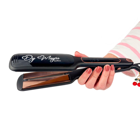 🔹 Kit profesional Dy Mayra – Plancha de Titanio (Color Negro)