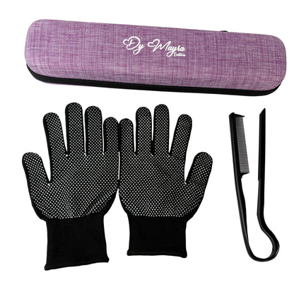 🔸 Kit profesional Dy Mayra – Plancha de Cerámica (Color Rosado)
